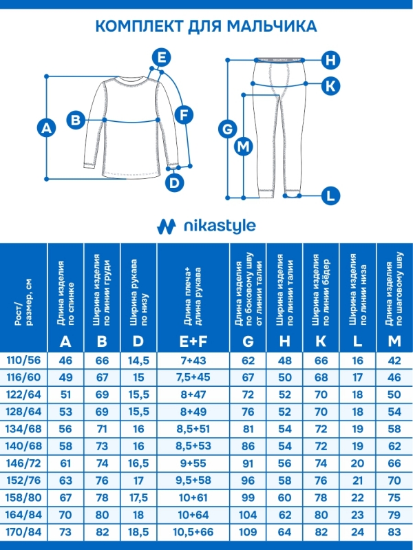 картинка Комплект термо-белья NIKASTYLE 7т11125 Черный от магазина детских товаров ALiSa