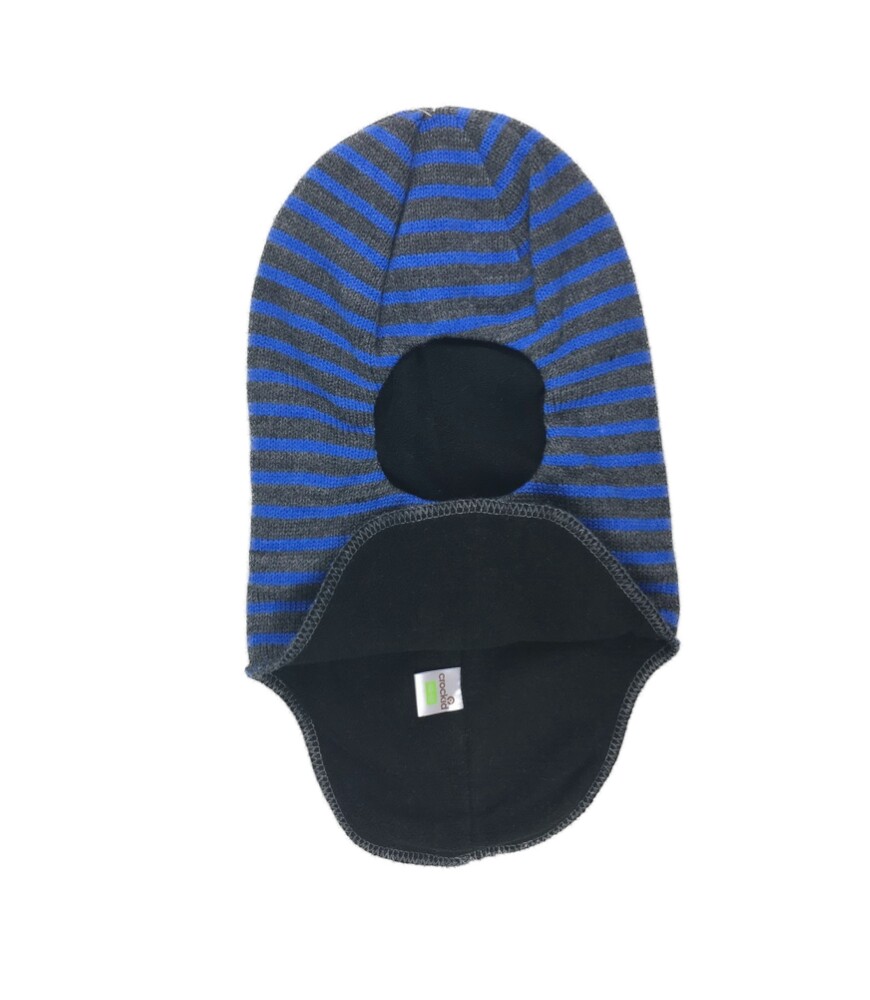 картинка Шапка-шлем для мальчика Crockid К 215/5ш серый + корол. синий от магазина детских товаров ALiSa