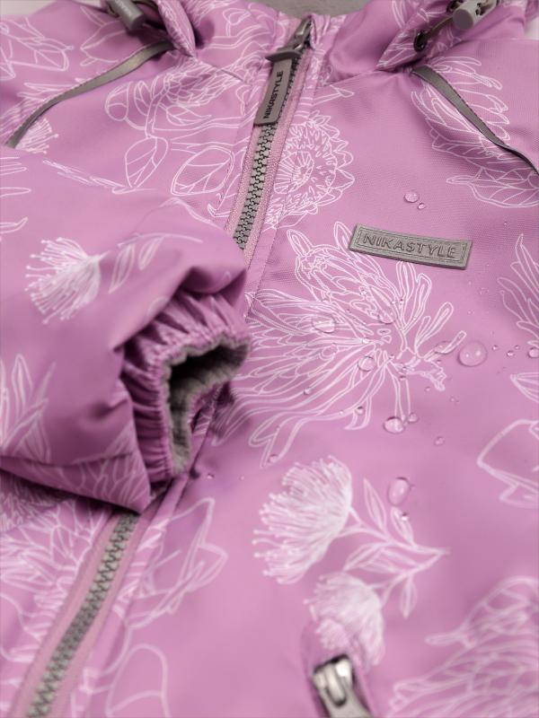 картинка Комбинезон утеплённый для девочки NIKASTYLE 8м1825 Орхидея серый от магазина детских товаров ALiSa