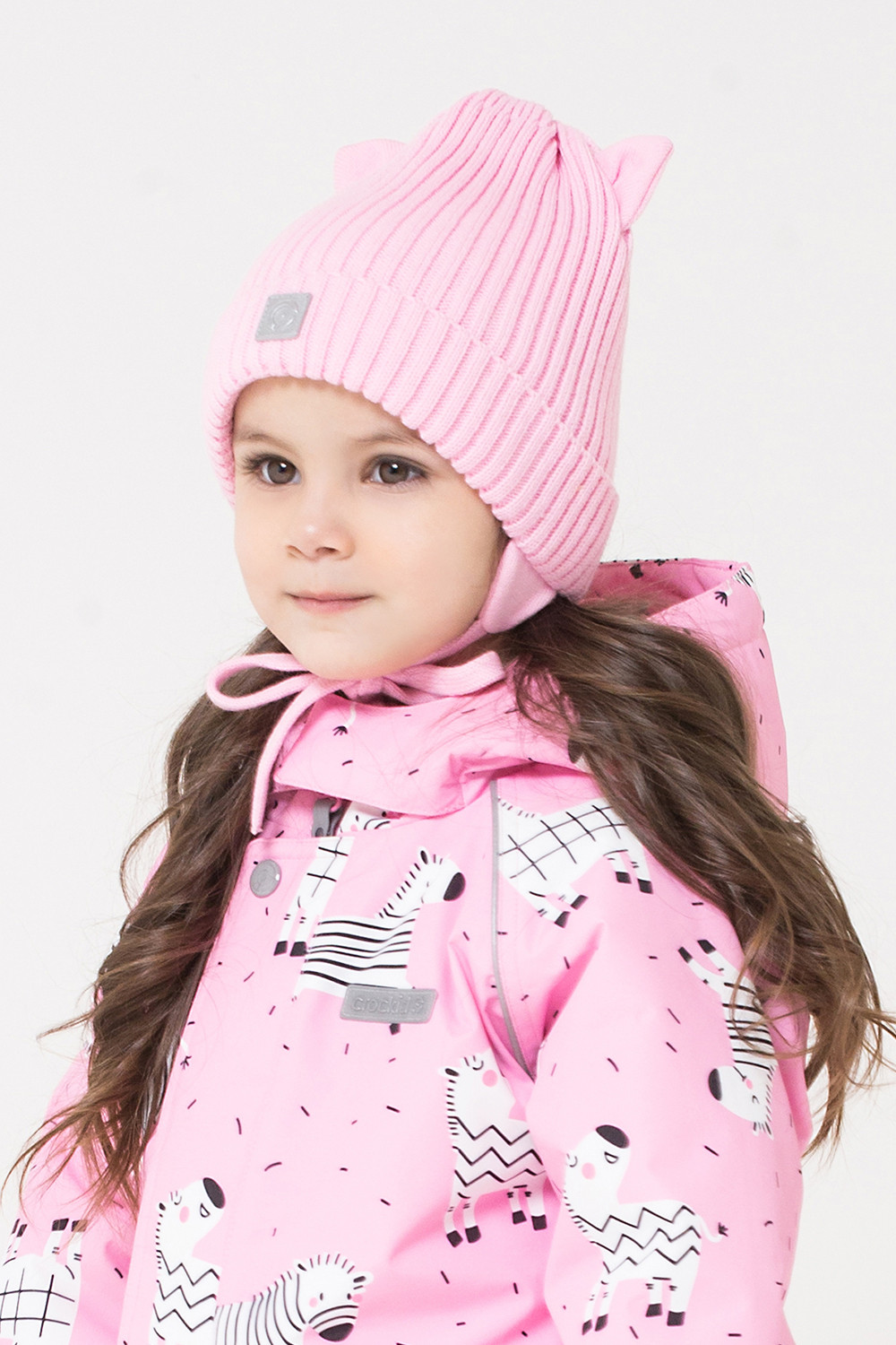 картинка Шапка для девочки Crockid КВ 20071/20 нежно-розовый от магазина детских товаров ALiSa