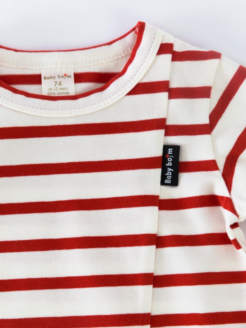 картинка Комплект для мальчика Baby Boom BB КД385/2 Полоса красная + тёмно-серый от магазина детских товаров ALiSa