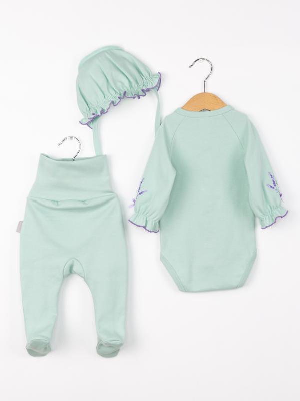 картинка Комплект для девочки Baby Boom КН179/4-И Лаванда + Зеленая пастель я738 от магазина детских товаров ALiSa