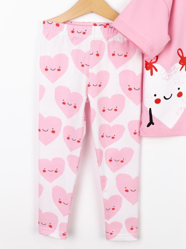 картинка Комплект для девочки Baby Boom КД559/2-К Розовый + сердечки от магазина детских товаров ALiSa