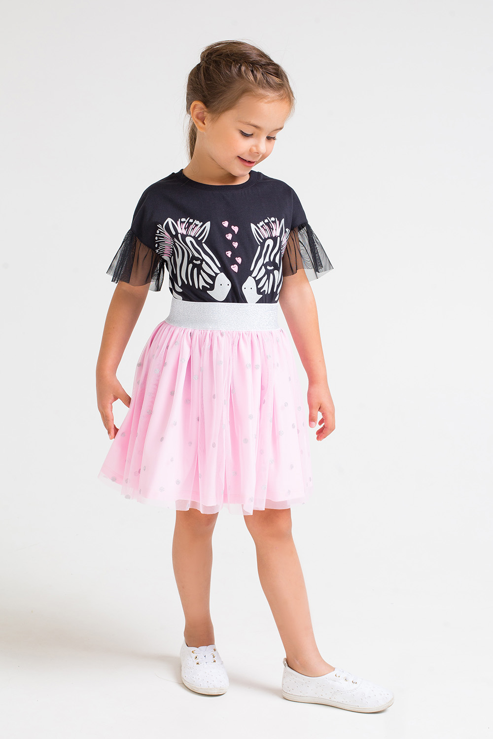 картинка Юбка для девочки Crockid КР 7114 розовое облако к235 от магазина детских товаров ALiSa