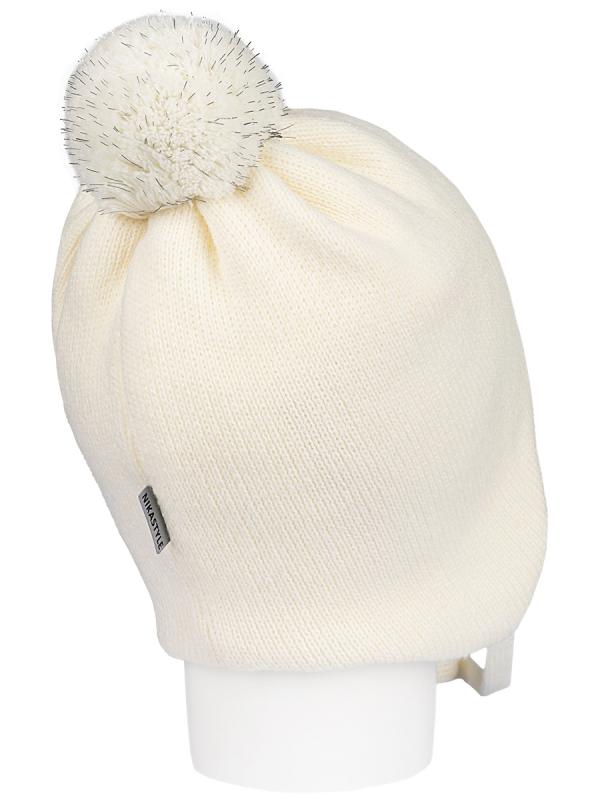 картинка Шапка утепленная для девочки NIKASTYLE 11з15425 Молоко от магазина детских товаров ALiSa
