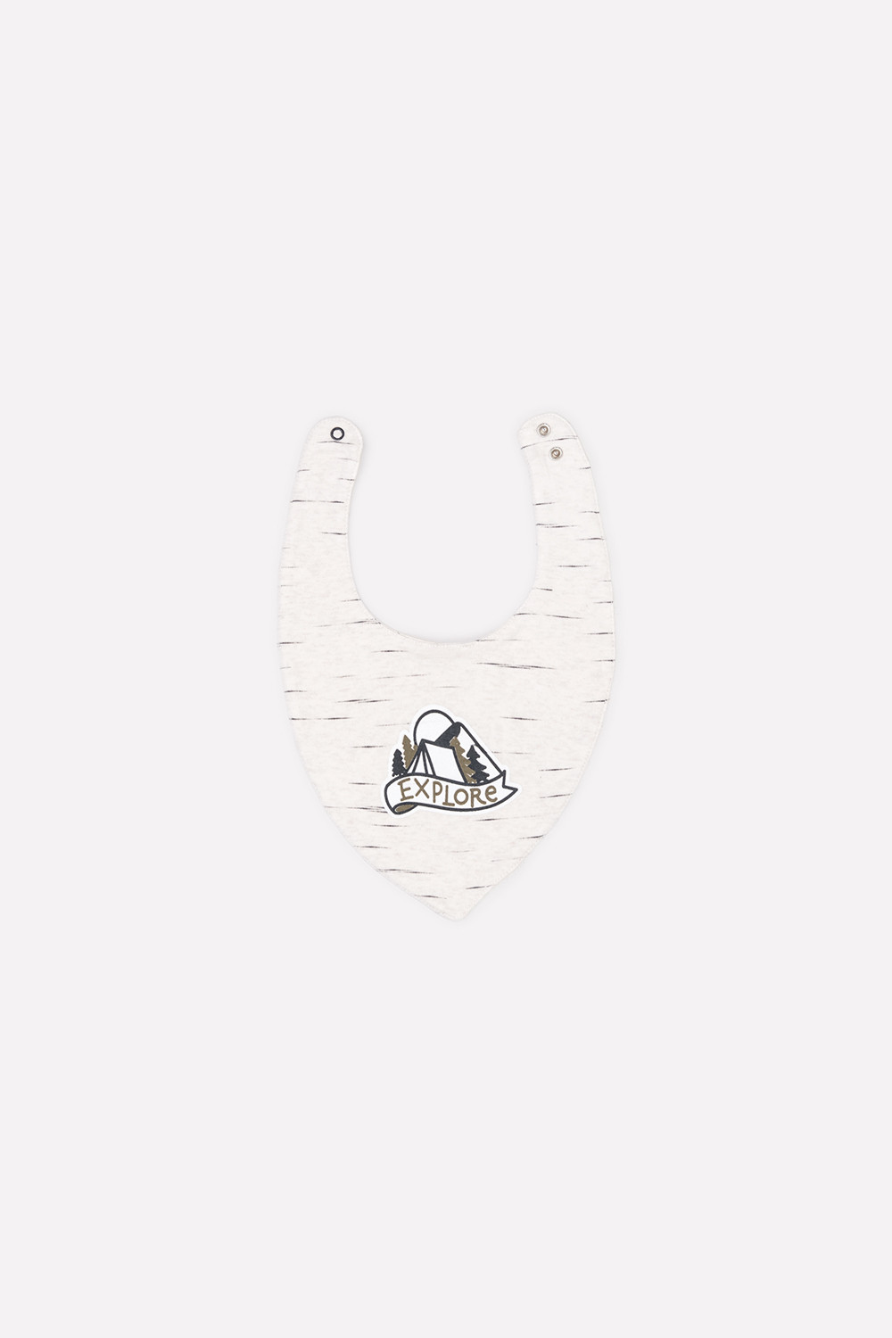 картинка Фартук-нагрудник для мальчика Crockid К 8519 светло-бежевый меланж (кемпинг) от магазина детских товаров ALiSa