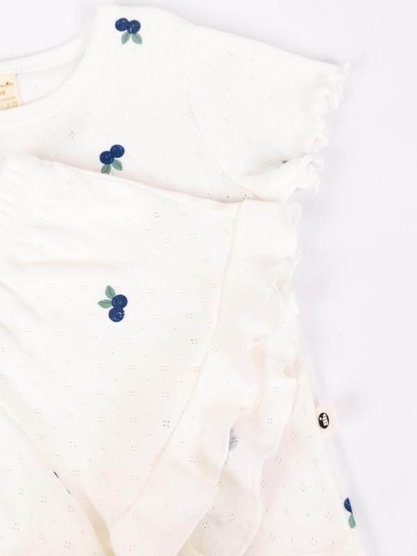 картинка Пижама для девочки Baby Boom КС21/4-Р Ажурная рибана Черника от магазина детских товаров ALiSa