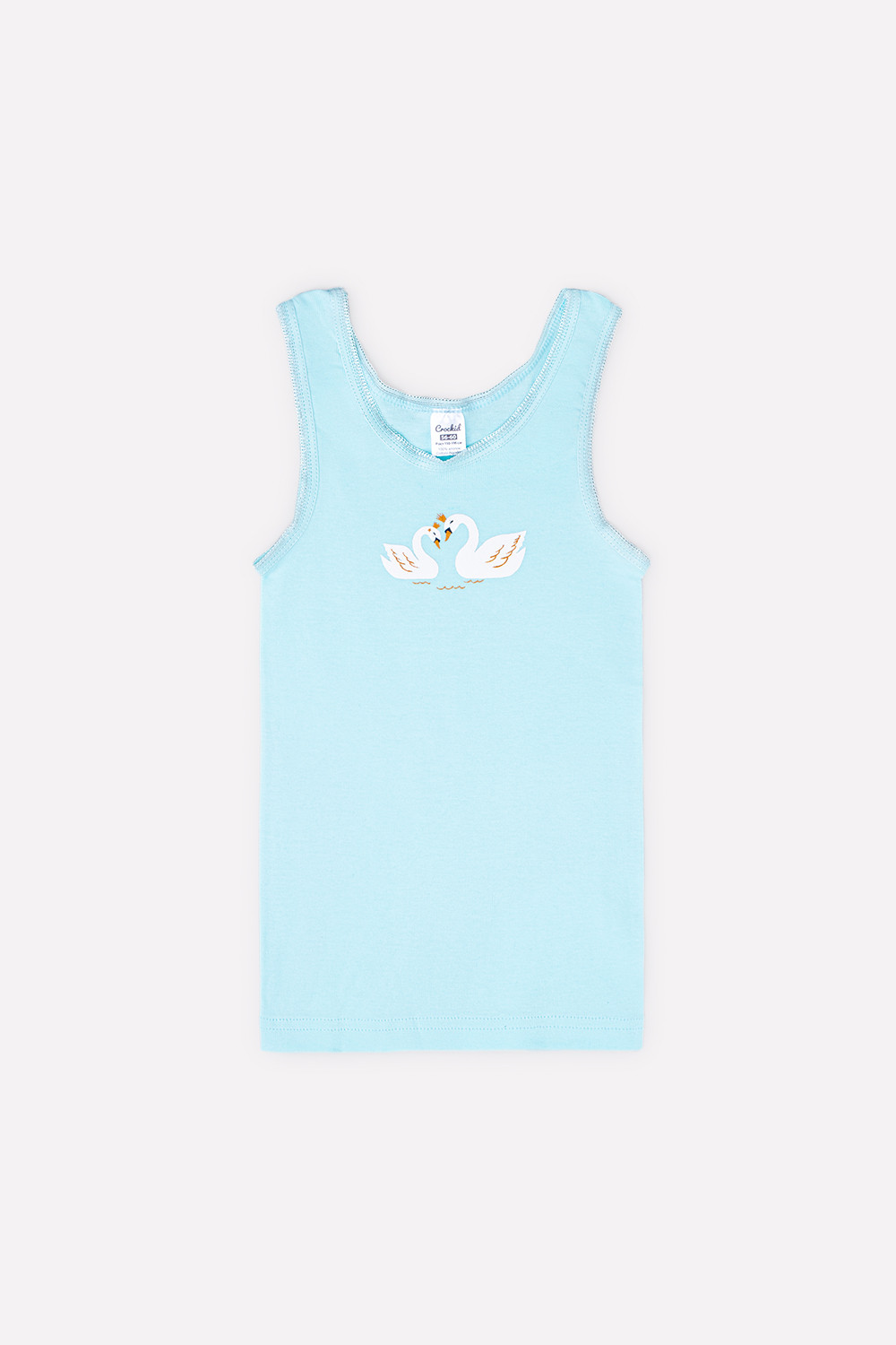 картинка Майка для девочки Crockid К 1077 голубая вода (звездный вальс) от магазина детских товаров ALiSa