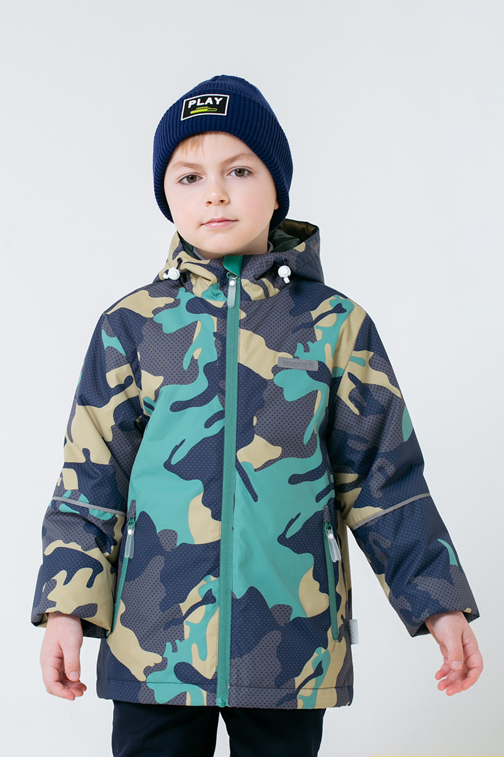 картинка Куртка демисезонная утепленная для мальчика Crockid ВК 30092/н/1 ГР от магазина детских товаров ALiSa