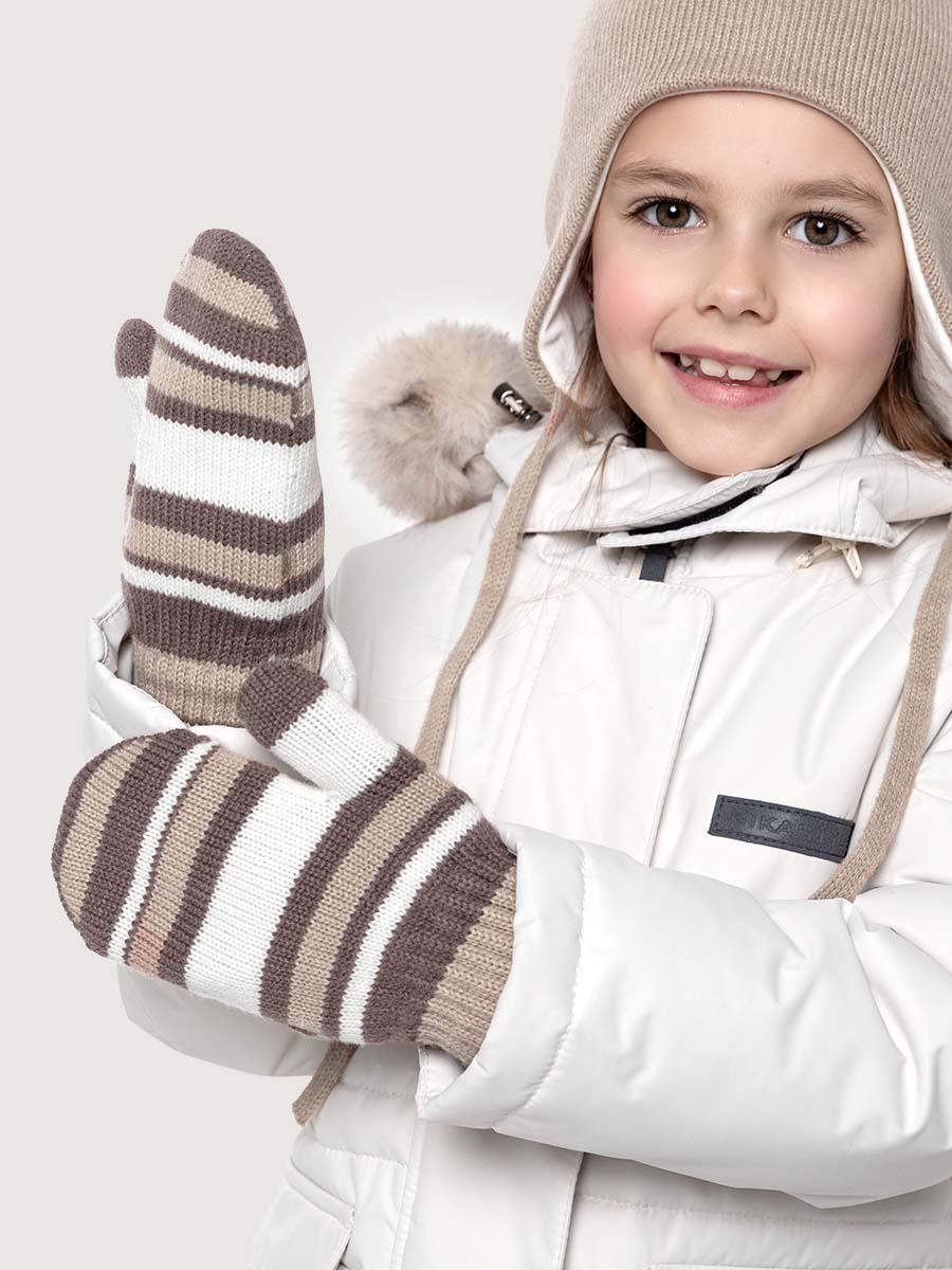 картинка Варежки детские NIKASTYLE 14з17025 Кофе молоко от магазина детских товаров ALiSa