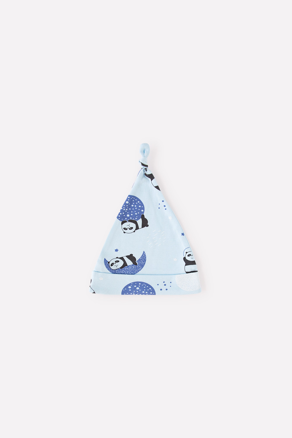 картинка Шапка для мальчика Crockid К 8036 панды в космосе на небесном от магазина детских товаров ALiSa