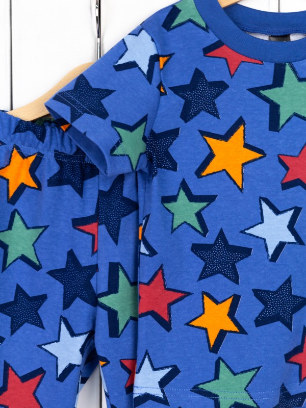 картинка Пижама для мальчика Baby Boom КС18/2-И Звезды на синем от магазина детских товаров ALiSa