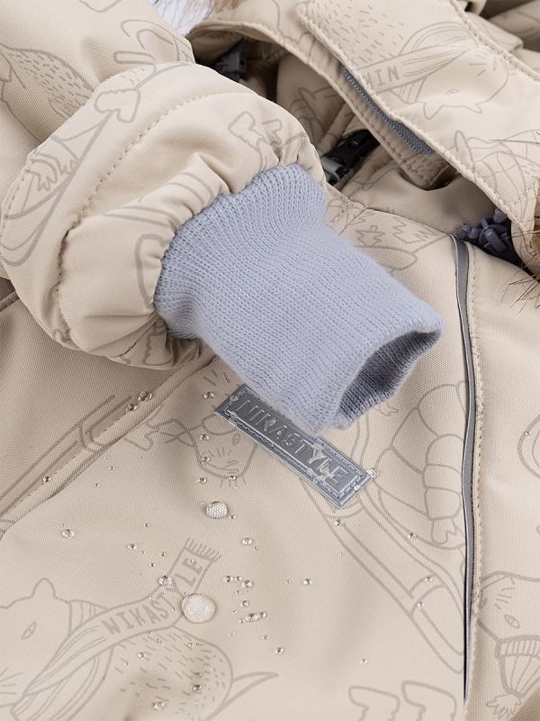 картинка Комбинезон зимний для девочки NIKASTYLE 8з0124 з24 Беж серый от магазина детских товаров ALiSa