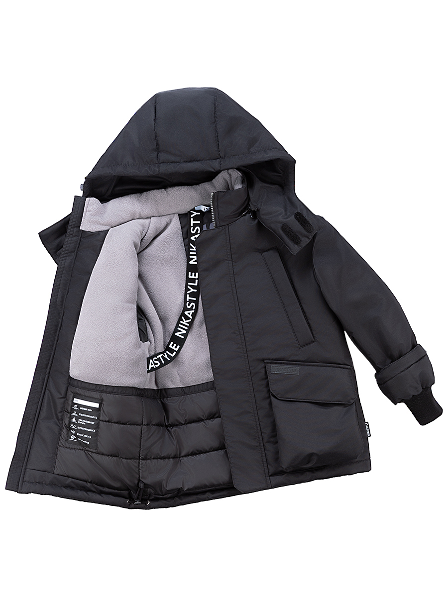 картинка Куртка зимняя для мальчика NIKASTYLE 4з4124 Черный от магазина детских товаров ALiSa