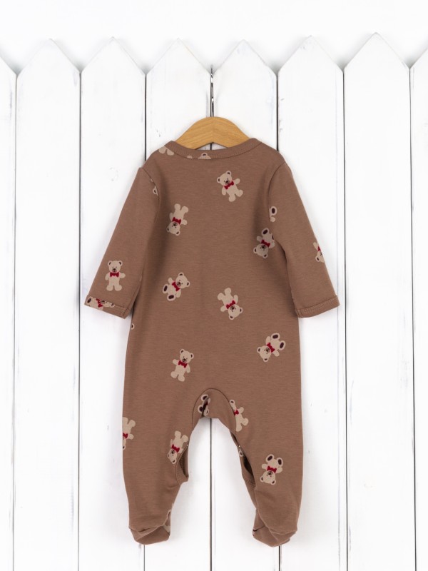 картинка Комбинезон детский Baby Boom BB К270/10007-И(Н) я726 Мишки на кофе от магазина детских товаров ALiSa