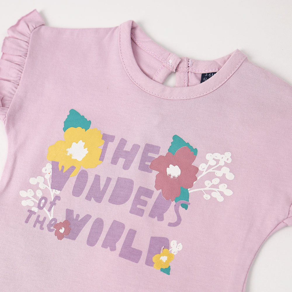 картинка Футболка для девочки DR 12039 Лиловый от магазина детских товаров ALiSa