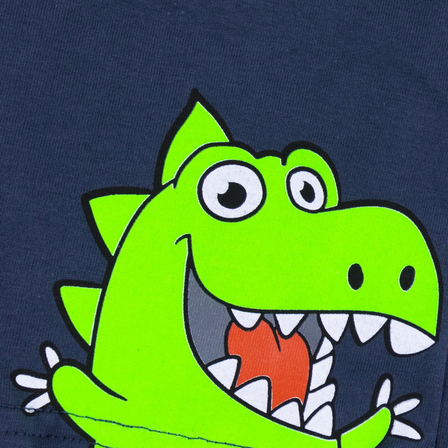 картинка Шорты для мальчика YLA 0613101406 Темно-синий дино от магазина детских товаров ALiSa