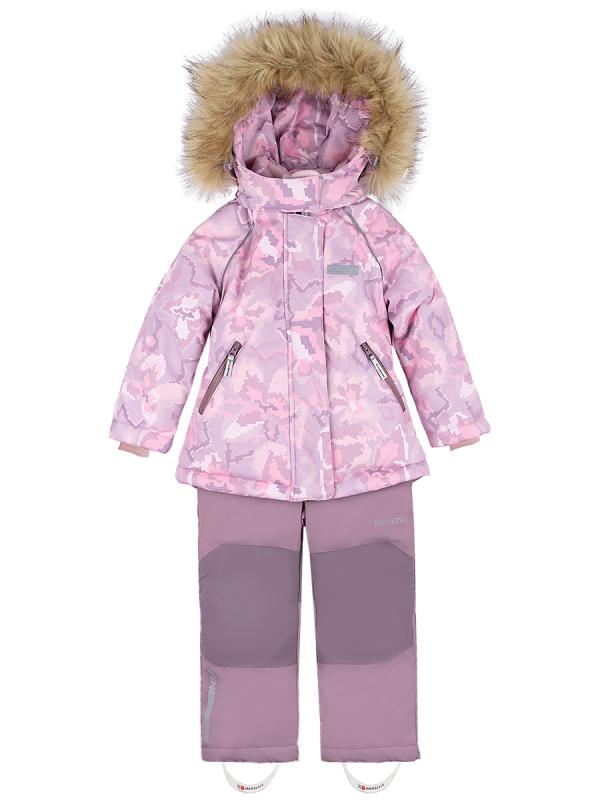 картинка Комплект зимний для девочки NIKASTYLE 7з0624 Роза Орхидея от магазина детских товаров ALiSa