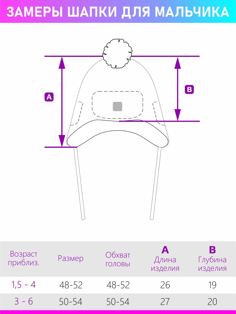 картинка Шапка утепленная для мальчика NIKASTYLE 11з10123 джинсовый от магазина детских товаров ALiSa