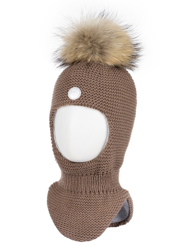 картинка Балаклава утепленная для мальчика NIKASTYLE 10з15324 Кофе от магазина детских товаров ALiSa