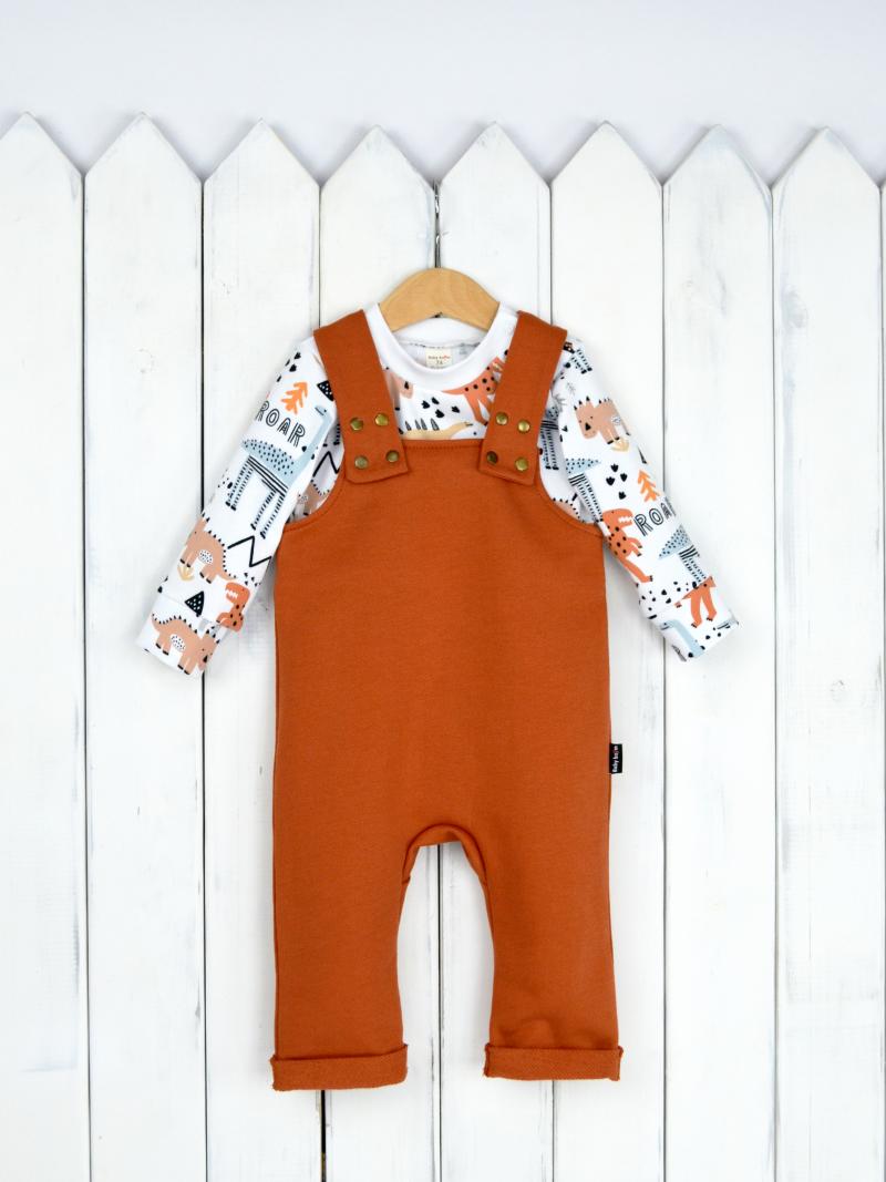 картинка Комплект для мальчика Baby Boom КД375/1 Белый + Терракот от магазина детских товаров ALiSa