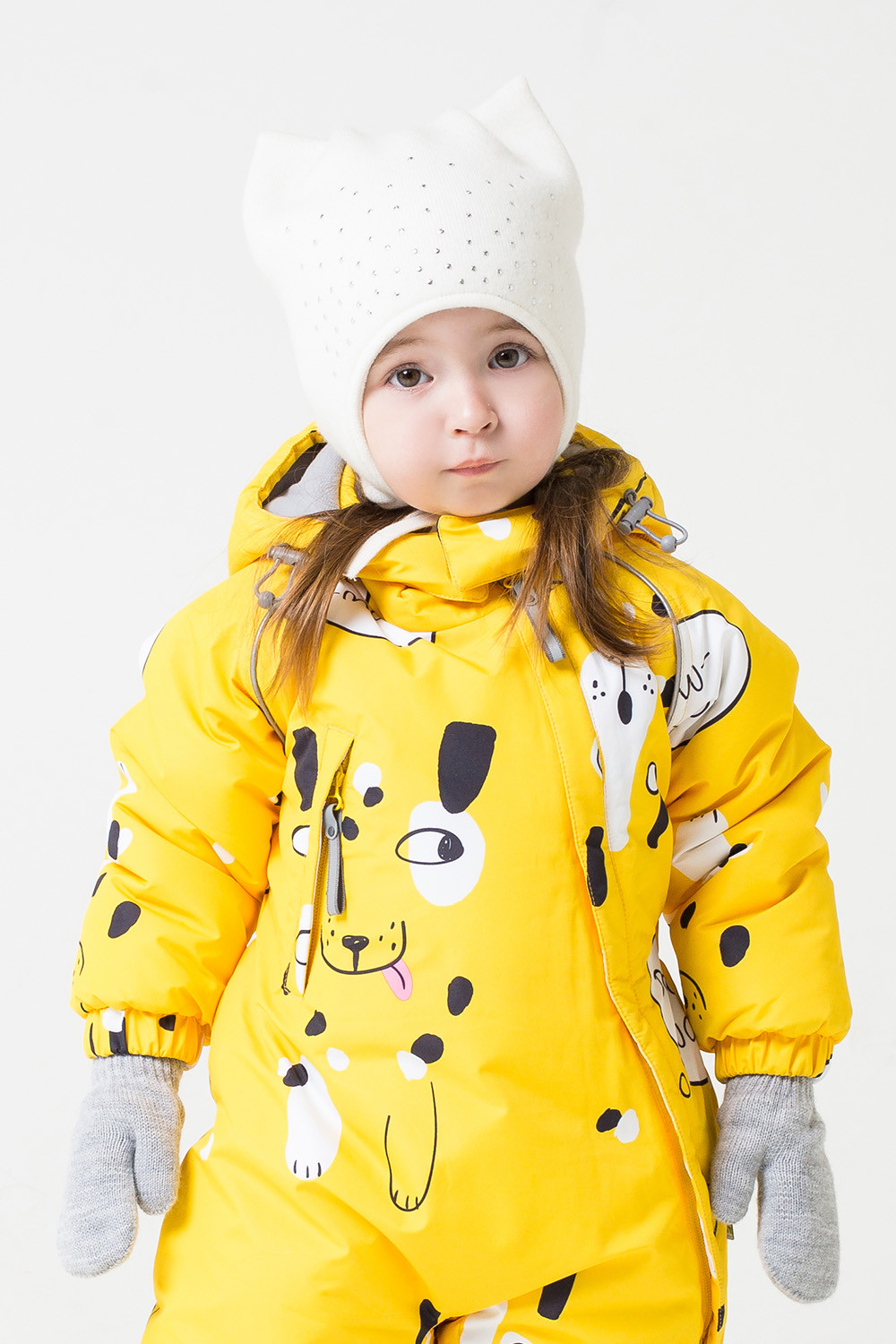 картинка Шапка для девочки Crockid КВ 20111/ш белый от магазина детских товаров ALiSa