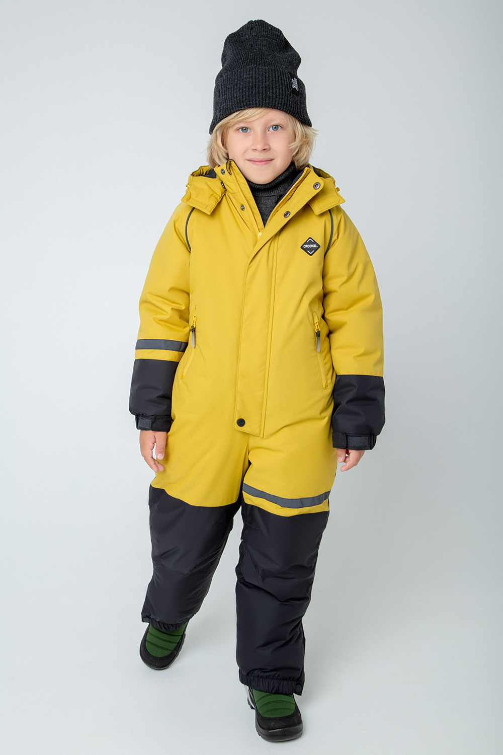 картинка Комбинезон зимний для мальчика Crockid ВК 60075/2 ГР от магазина детских товаров ALiSa