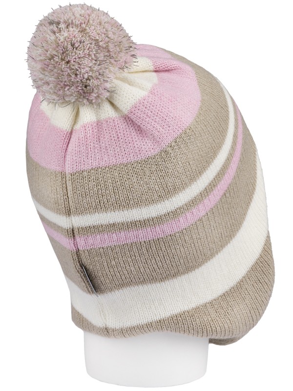 картинка Шапка утепленная для девочки NIKASTYLE 11з15424 Беж светло-розовый от магазина детских товаров ALiSa