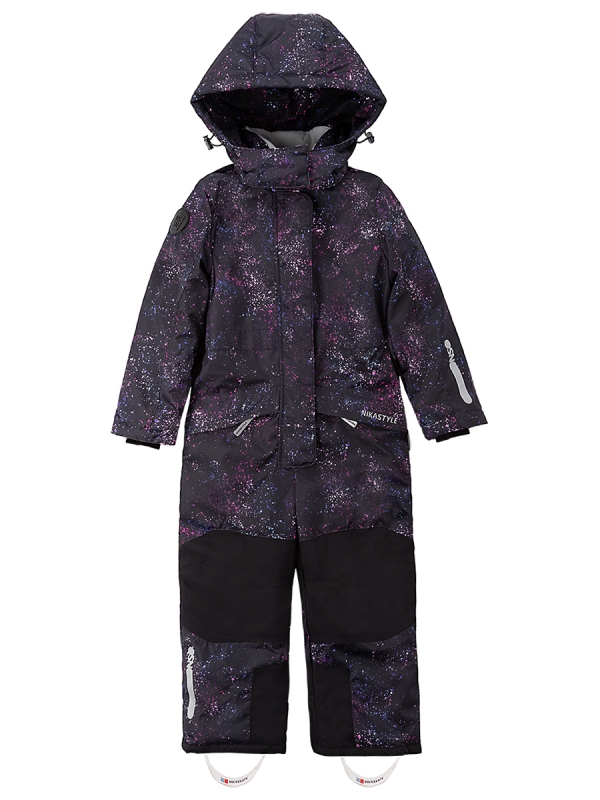 картинка Комбинезон зимний для девочки NIKASTYLE 8з5224 з24 Черный фуксия от магазина детских товаров ALiSa