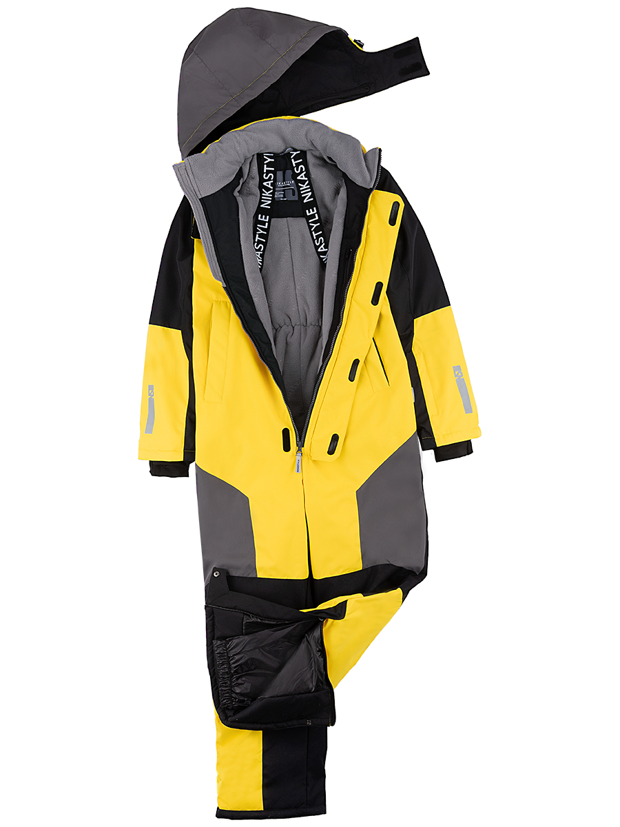 картинка Комбинезон зимний для мальчика NIKASTYLE 8з6724 Желтый черный от магазина детских товаров ALiSa