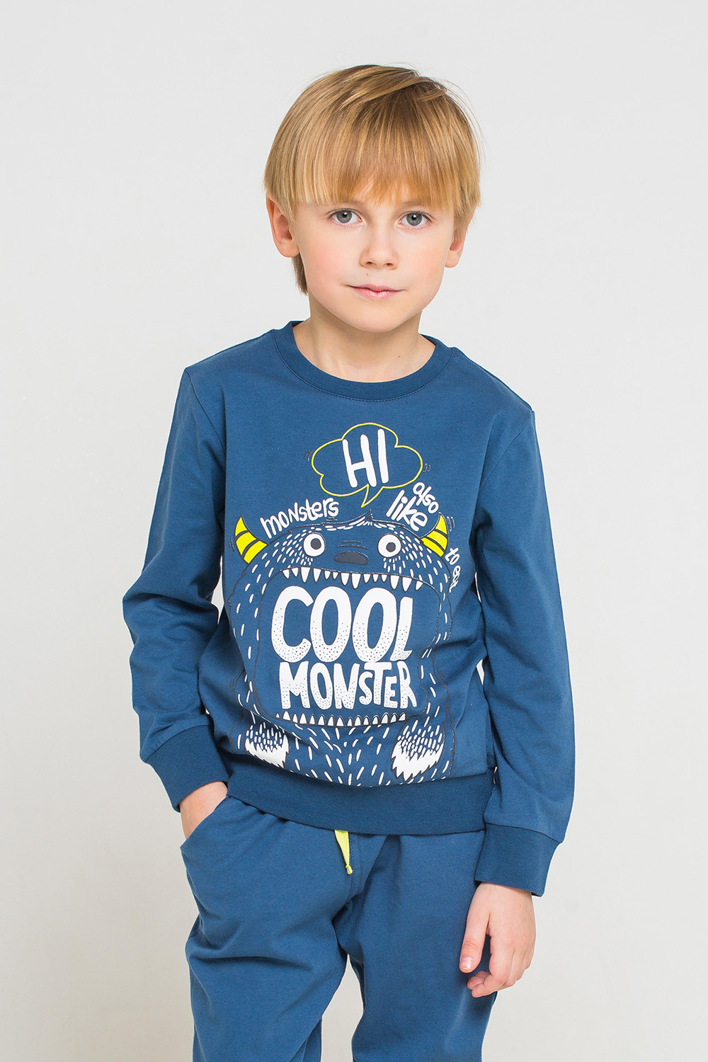 картинка Джемпер для мальчика Crockid К 300743 темно-джинсовый к1241 от магазина детских товаров ALiSa
