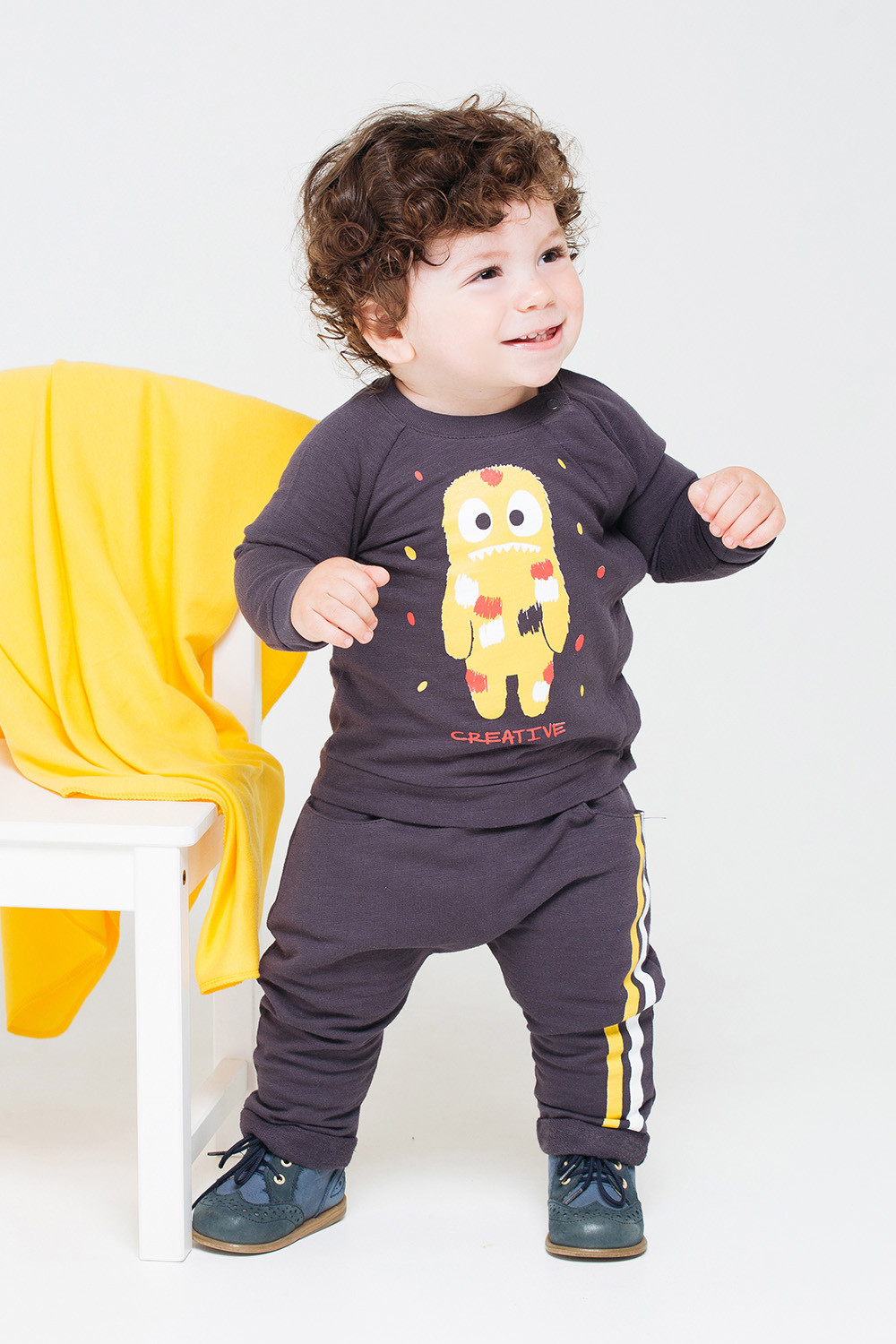 картинка Брюки для мальчика Crockid К 4716 темно-серый от магазина детских товаров ALiSa