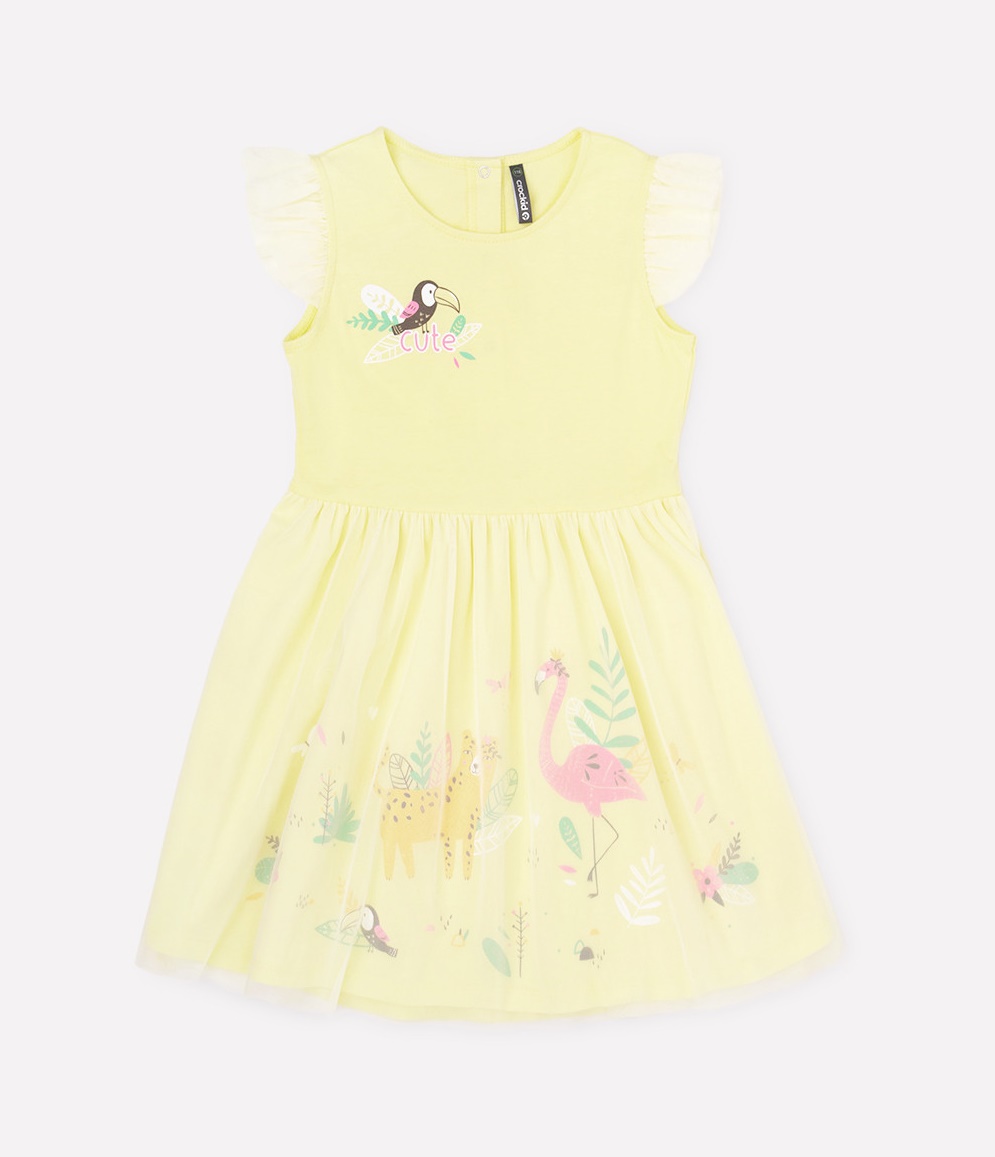 картинка Платье для девочки Crockid КР 5682 бледно-желтый к289 от магазина детских товаров ALiSa