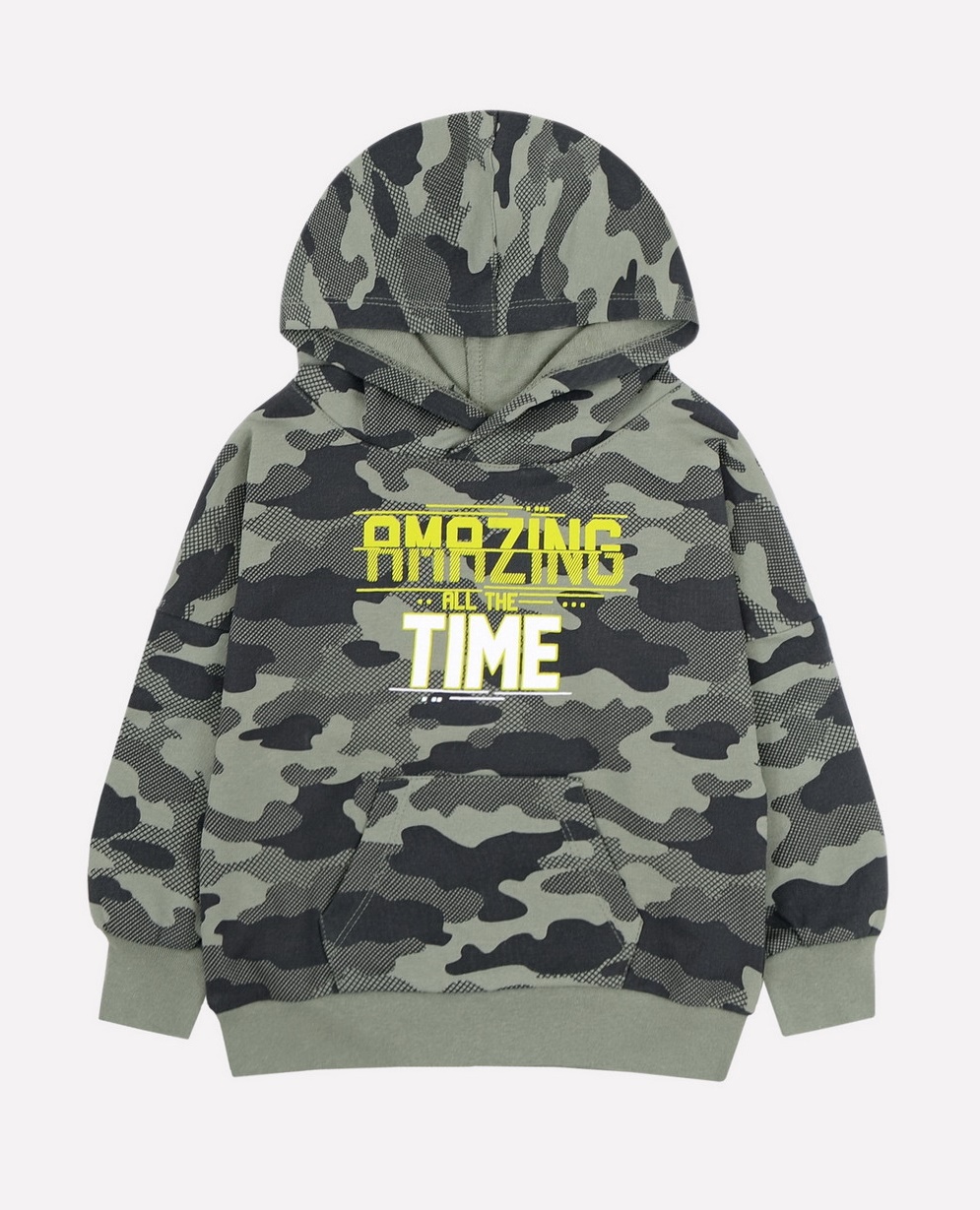 картинка Джемпер для мальчика Crockid К 301114 папоротник, милитари от магазина детских товаров ALiSa