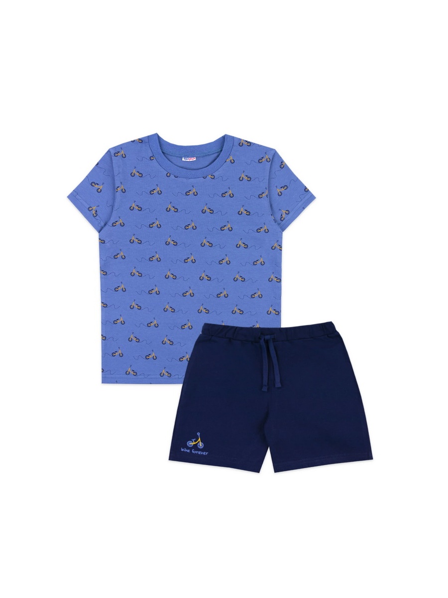 картинка Комплект для мальчика YLA 7752102601 Синий велосипеды от магазина детских товаров ALiSa