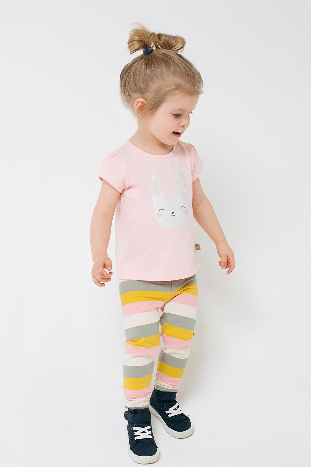 картинка Бриджи для девочки Crockid КР 400074 цветная полоска к297 от магазина детских товаров ALiSa