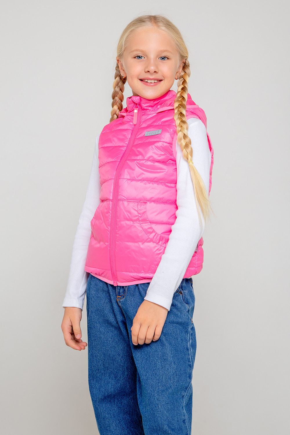картинка Жилет для девочки Crockid ВК 35009/5 ГР от магазина детских товаров ALiSa