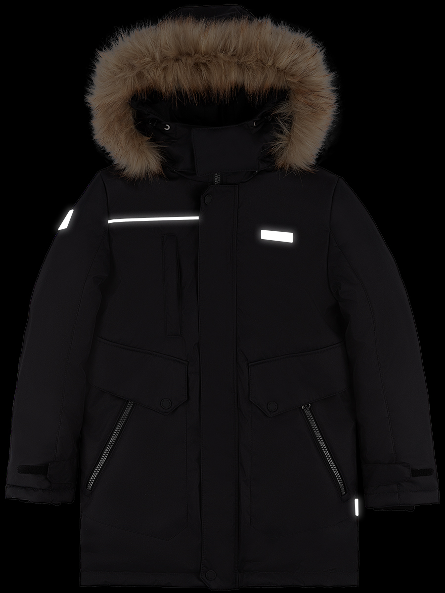 картинка Куртка зимняя для мальчика NIKASTYLE 4з3724 Черный от магазина детских товаров ALiSa