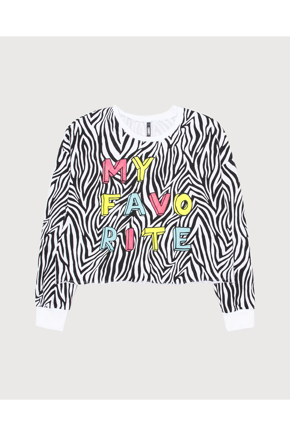 картинка Джемпер для девочки КБ 301006 белый, зебра к25 от магазина детских товаров ALiSa