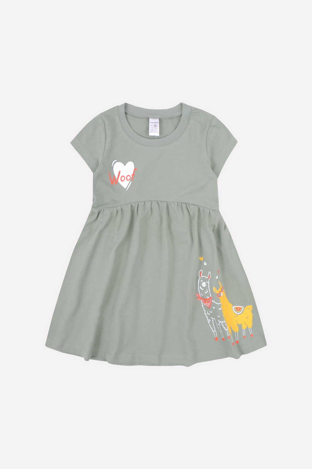 картинка Платье для девочки Crockid К 5728 хаки от магазина детских товаров ALiSa