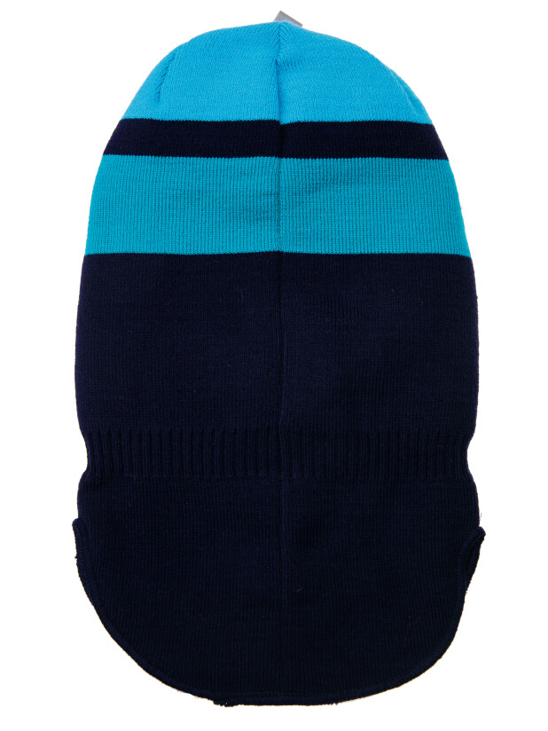 картинка Шлем утепленный для мальчика PL 32319037 Темно-синий, голубой от магазина детских товаров ALiSa
