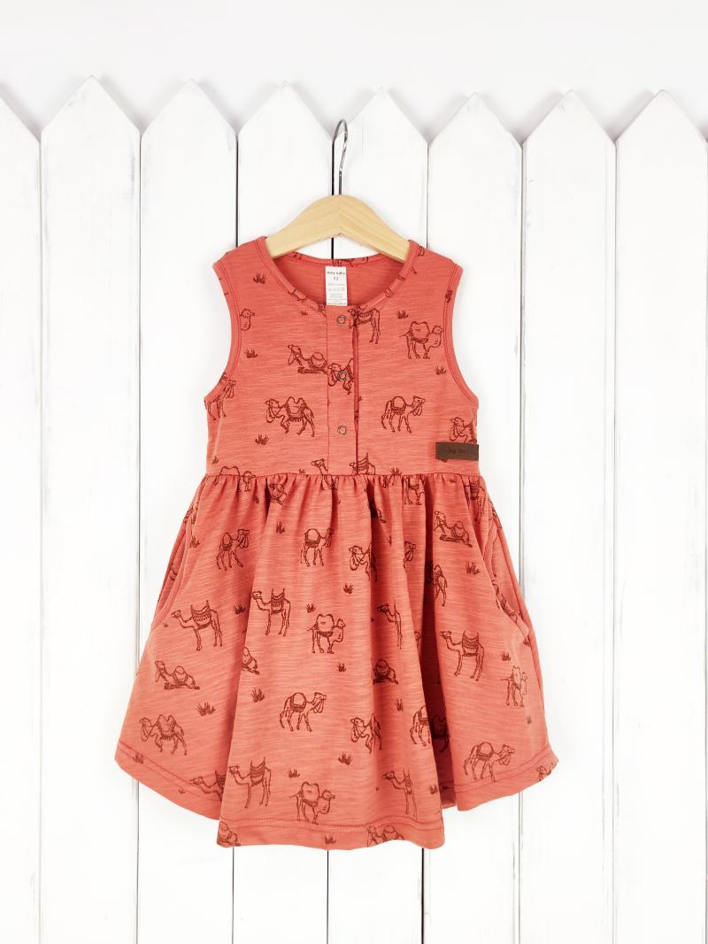 картинка Платье для девочки Baby Boom С143/1-К Кэмел загар от магазина детских товаров ALiSa