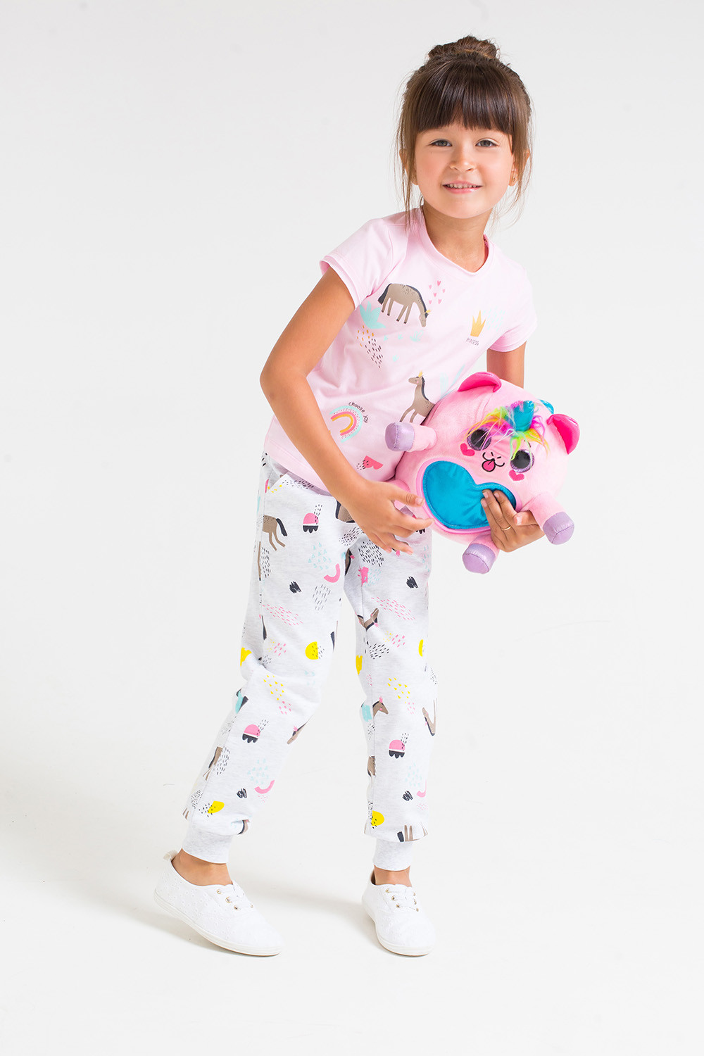 картинка Футболка для девочки Crockid КР 300932 розовое облако к251 от магазина детских товаров ALiSa