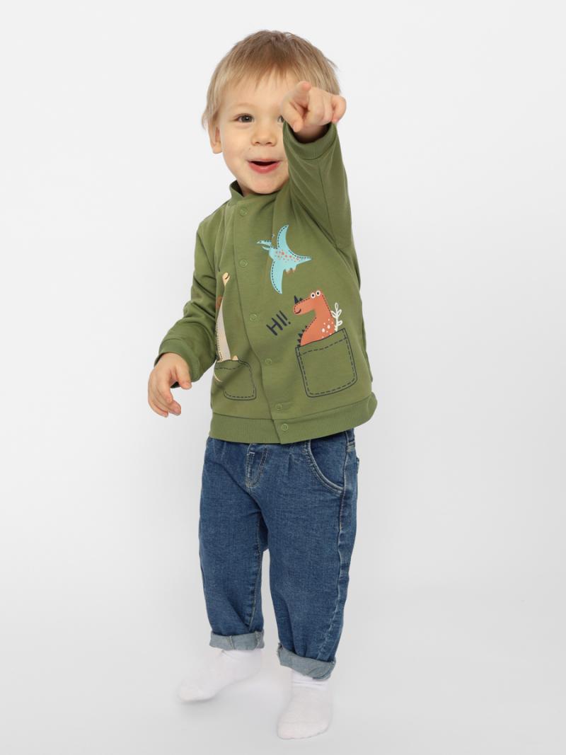 картинка Кофточка для мальчика CSNB 63473-34-354 Оливковый от магазина детских товаров ALiSa