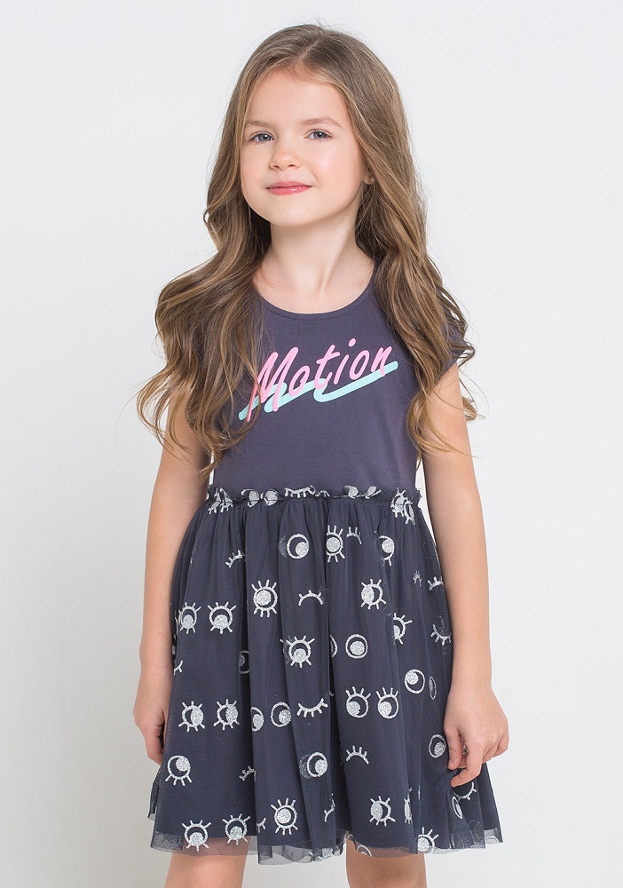 картинка Платье для девочки Crockid КР 5501 темно-серый3 к203 от магазина детских товаров ALiSa