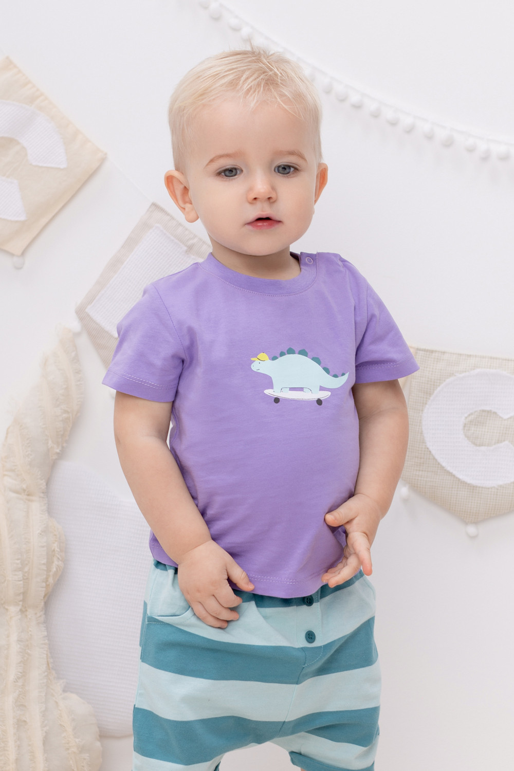 картинка Футболка для мальчика Crockid КР 302054 северная фиалка к390 от магазина детских товаров ALiSa