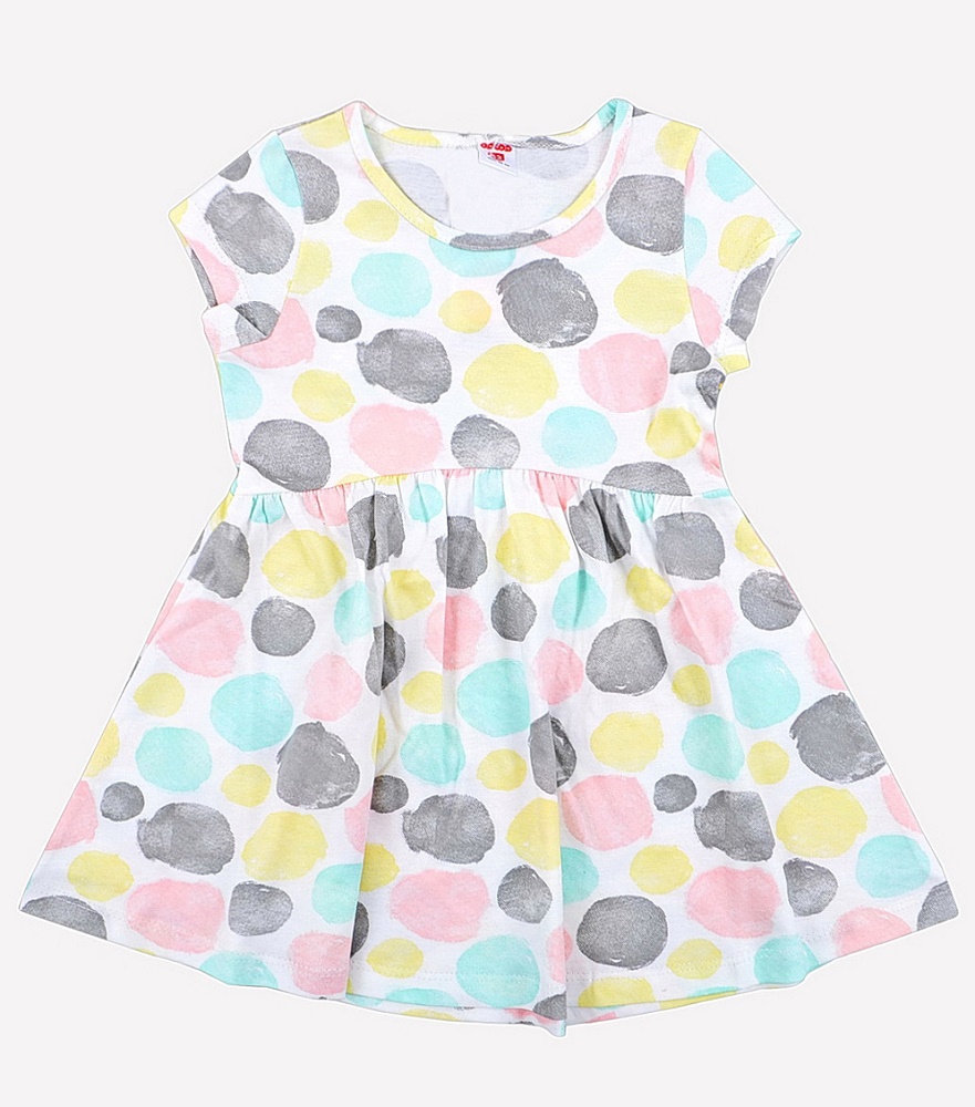 картинка Платье для девочки Crockid К 5405 цв. круги на сахаре от магазина детских товаров ALiSa