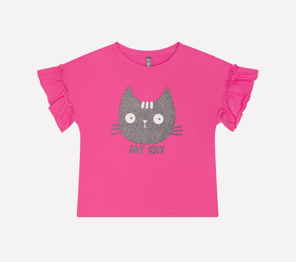 картинка Футболка для девочки Crockid КР 300751 ярко-розовый к213 от магазина детских товаров ALiSa