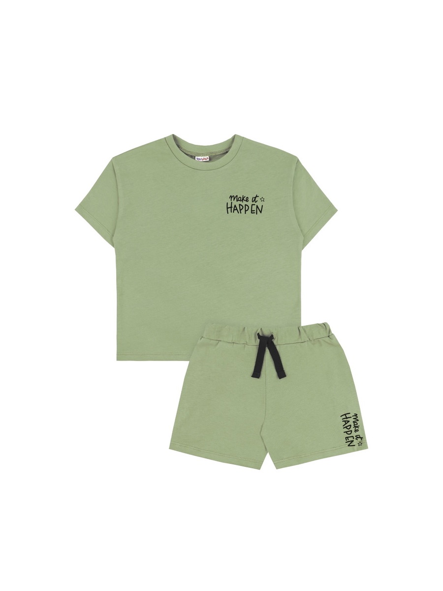 картинка Комплект для девочки YLA 7634100307 Оливковый HAPPEN от магазина детских товаров ALiSa