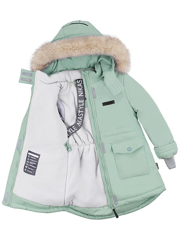 картинка Куртка зимняя для девочки NIKASTYLE 4з3624 Полынь от магазина детских товаров ALiSa